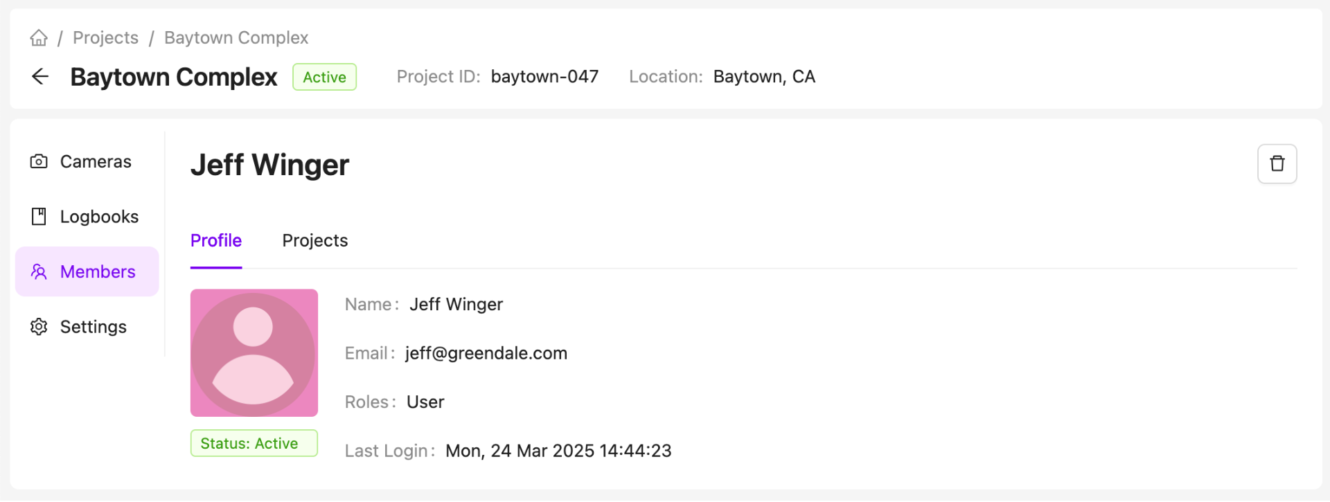 Project Member Profile